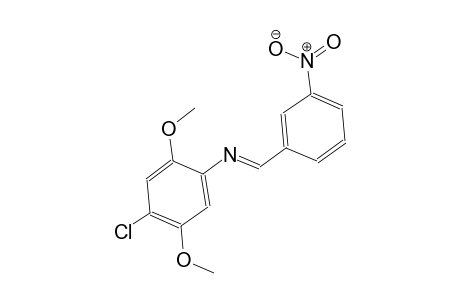 N-(4-chloro-2,5-dimethoxyphenyl)-N-[(E)-(3-nitrophenyl)methylidene]amine