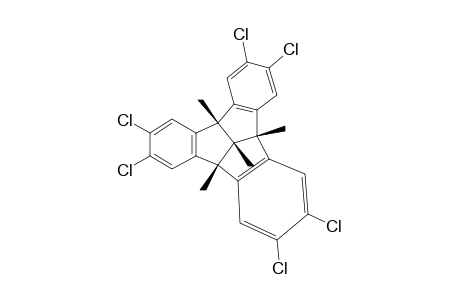 2,3,6,7,10,11-Hexachloro-4b,8b,12b,12d-tetramethyl-4b,8b,12b,12d-tetrahydrodibenzo[2,3:4,5]pentaleno[1,6-ab]indene