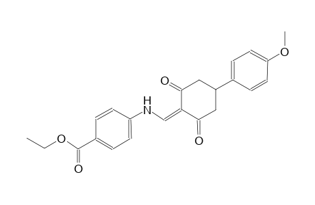 ethyl 4-({[4-(4-methoxyphenyl)-2,6-dioxocyclohexylidene]methyl}amino)benzoate