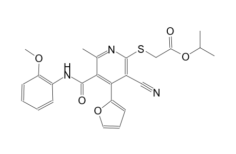acetic acid, [[3-cyano-4-(2-furanyl)-5-[[(2-methoxyphenyl)amino]carbonyl]-6-methyl-2-pyridinyl]thio]-, 1-methylethyl ester