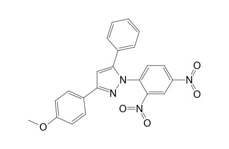 1H-Pyrazole, 1-(2,4-dinitrophenyl)-3-(4-methoxyphenyl)-5-phenyl-