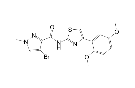 4-bromo-N-[4-(2,5-dimethoxyphenyl)-1,3-thiazol-2-yl]-1-methyl-1H-pyrazole-3-carboxamide