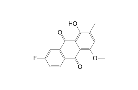 9,10-Anthracenedione, 7-fluoro-1-hydroxy-4-methoxy-2-methyl-