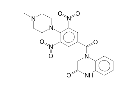 4-[3,5-dinitro-4-(4-methylpiperazino)benzoyl-1,2,3,4-tetrahydroquinoxalin-2-one