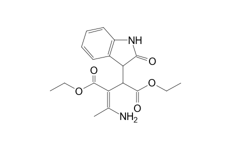 2-(1-Aminoethylidene)-3-(2-oxo-2,3-dihydro-1H-indole-3-yl)succinic acid diethyl ester