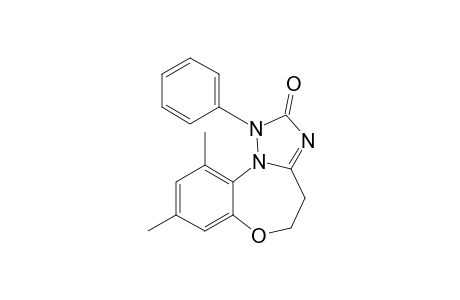 2-Oxo-1-phenyl-8,10-dimethyl-1,2,4,5-tetrahydro-1H-(1,2,4)-triazolo[3,2-d]-(1,5)-benzoxazepine