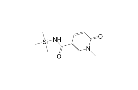 3-Pyridinecarboxamide, 1,6-dihydro-1-methyl-6-oxo-N-(trimethylsilyl)-