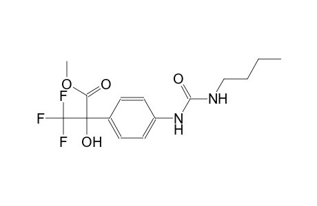 benzeneacetic acid, 4-[[(butylamino)carbonyl]amino]-alpha-hydroxy-alpha-(trifluoromethyl)-, methyl ester