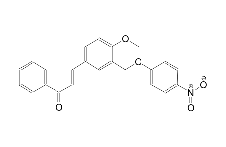 (2E)-3-{4-methoxy-3-[(4-nitrophenoxy)methyl]phenyl}-1-phenyl-2-propen-1-one
