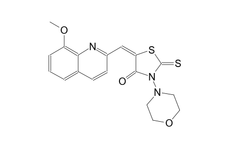 4-thiazolidinone, 5-[(8-methoxy-2-quinolinyl)methylene]-3-(4-morpholinyl)-2-thioxo-, (5E)-