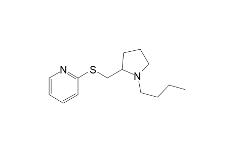 Pyridine, 2-[[(1-butyl-2-pyrrolidinyl)methyl]thio]-, (.+-.)-