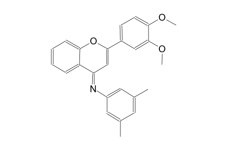 N-[(4E)-2-(3,4-dimethoxyphenyl)-4H-chromen-4-ylidene]-3,5-dimethylaniline