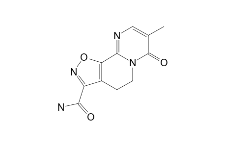 8-METHYL-7-OXO-4,5-DIHYDRO-7H-ISOXAZOLE-[5',4':3,4]-PYRIDO-[1,2-A]-PYRIMIDINE-3-CARBOXAMIDE