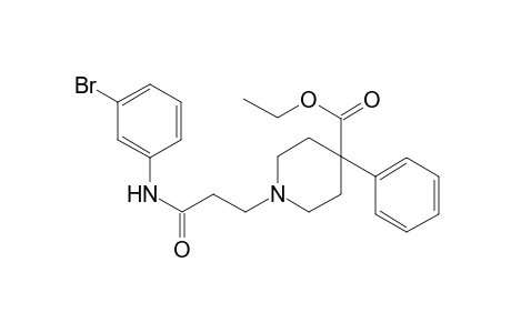 1-[3-(3-bromoanilino)-3-keto-propyl]-4-phenyl-isonipecotic acid ethyl ester