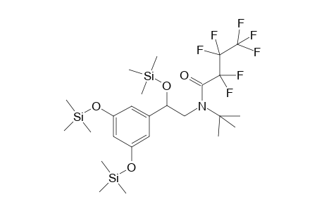 Tri-o-trimethylsilyl, N-heptafluorobutyryl derivative of Terbutaline