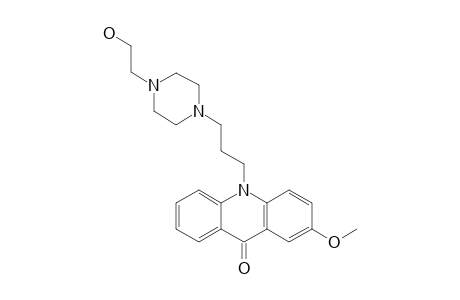 10-(3'-N-[(BETA-HYDROXYETHYL)-PIPERAZINO]-PROPYL)-2-METHOXYACRIDONE