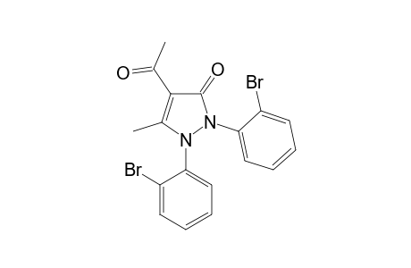4-ACETYL-1,2-BIS-(2-BROMOPHENYL)-1,2-DIHYDRO-5-METHYL-3H-PYRAZOL-3-ONE;ISOMER-#1