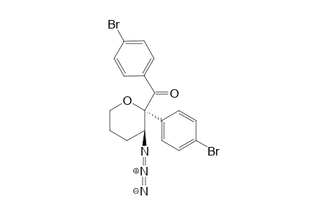 ((2R,3S)-3-azido-2-(4-bromophenyl)tetrahydro-2H-pyran-2-yl)(4-bromophenyl)methanone