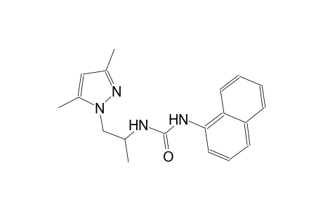 N-[2-(3,5-dimethyl-1H-pyrazol-1-yl)-1-methylethyl]-N'-(1-naphthyl)urea