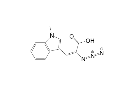 .alpha.-Azido-.beta.-(1-methyl-3-indolyl)propenoic acid