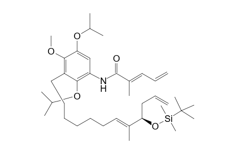 N-{3-[(7E,9R)-9-(tert-Butyldimethylsilyloxy)-8-methyldodeca-7,11-dien-1-yl]-2,5-diisopropoxy-4-methoxyphenyl}-2-methylpenta-2,4-dienamide