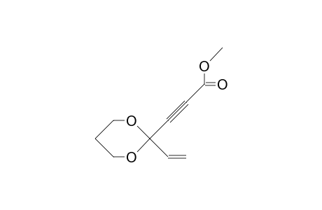 3-(2-Ethenyl-1,3-dioxan-2-yl)-2-propynoic acid methyl ester
