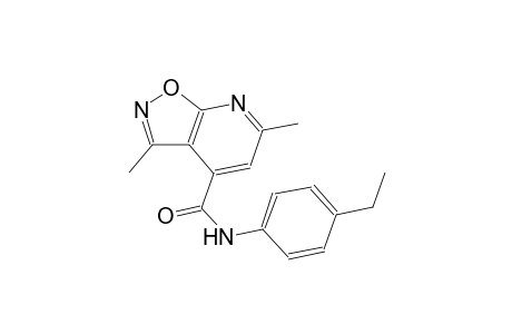 isoxazolo[5,4-b]pyridine-4-carboxamide, N-(4-ethylphenyl)-3,6-dimethyl-