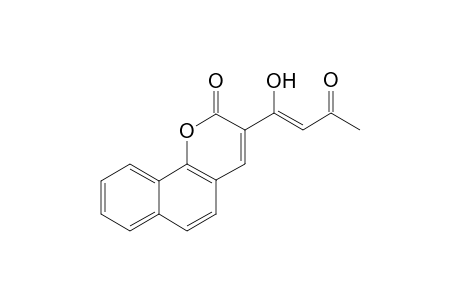 3-(1-Hydroxy-3-oxobutadienyl)-3,4-dehydrobenzo[h]chroman-2-one