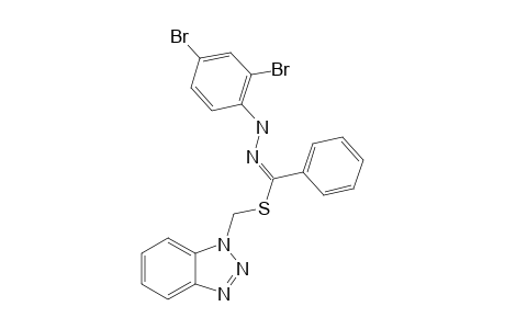 N-(2,4-DIBROMOPHENYL)-BENZHYDRAZONYL-BENZOTRIAZOL-1-YL-METHYL-THIOETHER