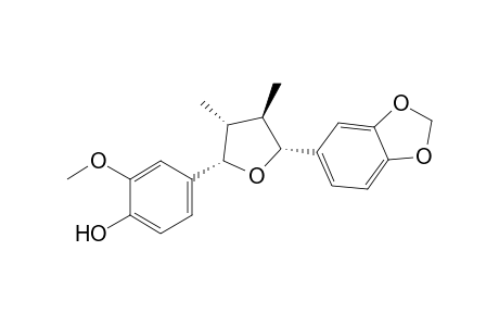 Phenol, 4-[5-(1,3-benzodioxol-5-yl)tetrahydro-3,4-dimethyl-2-furanyl]-2-methoxy-, [2R-(2.alpha.,3.alpha.,4.beta.,5.alpha.)]-