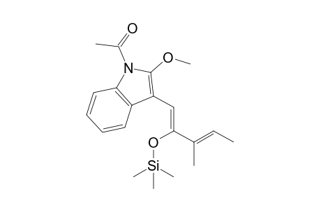 1-Acetyl-2-methoxy-3-[(1Z,3E)-3-methyl-2-(trimethylsiloxy)penta-1,3-dienyl]indole