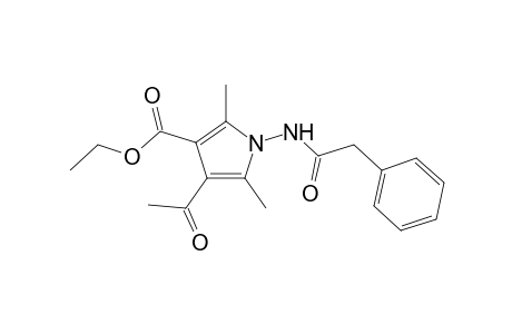 Ethyl 4-acetyl-1-[(2-phenylacetyl)amino]-2,5-dimethyl-1H-pyroole-3-carboxylate