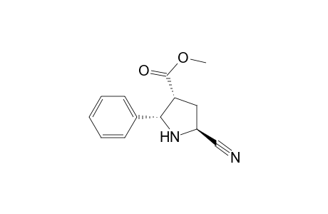3-Pyrrolidinecarboxylic acid, 5-cyano-2-phenyl-, methyl ester, (2.alpha.,3.alpha.,5.beta.)-