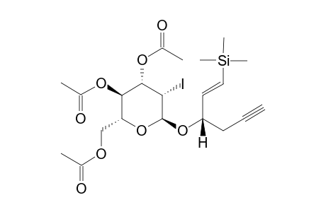 .alpha.-[4'(S)-6'-Trimethylsilylhex-5'-en-1'-yn-4'-yl]-3,4,6-tri-O-acetyl-2-deoxy-2-iodo-D-mannopyranoside
