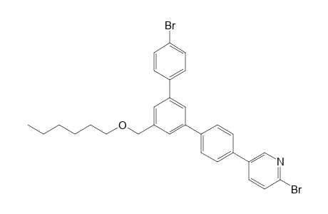 2-Bromo-5-(4"-bromo-5'-hexyloxymethyl-[1,1';3',1"']terphenyl-4-yl)pyridine