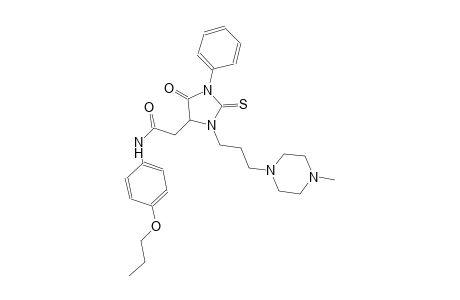 4-imidazolidineacetamide, 3-[3-(4-methyl-1-piperazinyl)propyl]-5-oxo-1-phenyl-N-(4-propoxyphenyl)-2-thioxo-