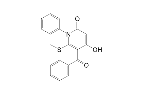 1-Phenyl-5-benzoyl-4-hydroxy-6-methylthio-2-pyridone