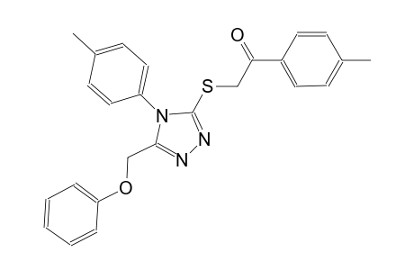 1-(4-methylphenyl)-2-{[4-(4-methylphenyl)-5-(phenoxymethyl)-4H-1,2,4-triazol-3-yl]sulfanyl}ethanone
