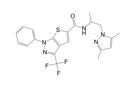 1H-thieno[2,3-c]pyrazole-5-carboxamide, N-[2-(3,5-dimethyl-1H-pyrazol-1-yl)-1-methylethyl]-1-phenyl-3-(trifluoromethyl)-