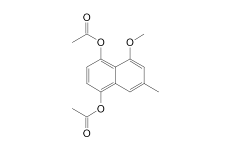 (4-acetoxy-5-methoxy-7-methyl-1-naphthyl) acetate