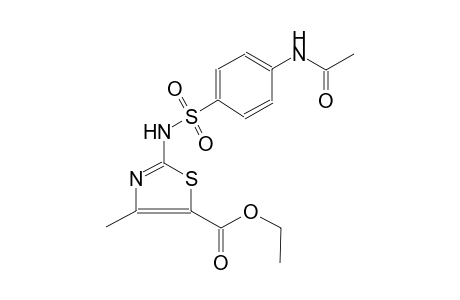 5-thiazolecarboxylic acid, 2-[[[4-(acetylamino)phenyl]sulfonyl]amino]-4-methyl-, ethyl ester