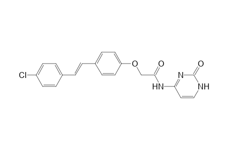 (E)-2-(4-(4-chlorostyryl)phenoxy)-N-(2-oxo-1,2-dihydropyrimidin-4-yl)acetamide