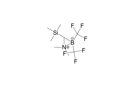 1-Azonia-2-boratacyclopropane, 1,1-dimethyl-2,2-bis(trifluoromethyl)-3-trimethylsilyl-