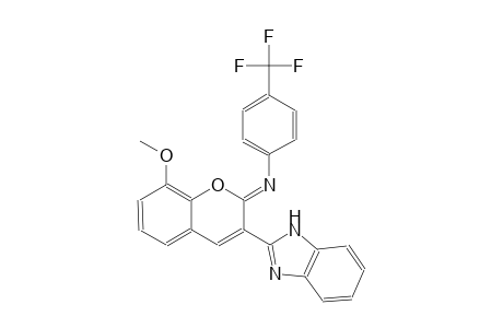 N-[(2Z)-3-(1H-benzimidazol-2-yl)-8-methoxy-2H-chromen-2-ylidene]-4-(trifluoromethyl)aniline