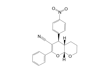 (4R*,4A-S*,8A-R*)-(+/-)-2-PHENYL-4-(4-NITROPHENYL)-1,4,4A,5,6,7,8,8A-OCTAHYDRO-1,8-DIOXA-NAPHTHO-3-CARBONITRILE