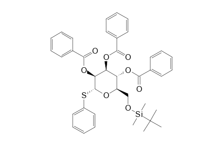 PHENYL-2,3,4-TRI-O-BENZOYL-6-O-TERT.-BUTYLDIMETHYLSILYL-1-THIO-ALPHA-D-MANNOPYRANOSIDE