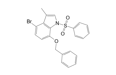 1H-Indole, 4-bromo-3-methyl-7-(phenylmethoxy)-1-(phenylsulfonyl)-