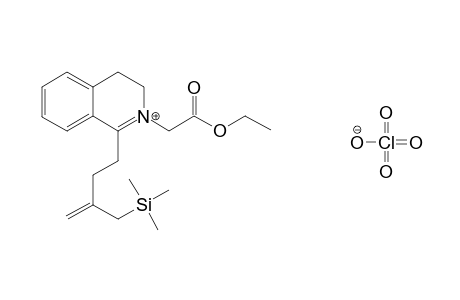 N-(carbethoxymethyl)-1-[3-(trimethylsilyl)methyl]-3-butenyl]-3,4-dihydroisoquinolinium peprchlorate