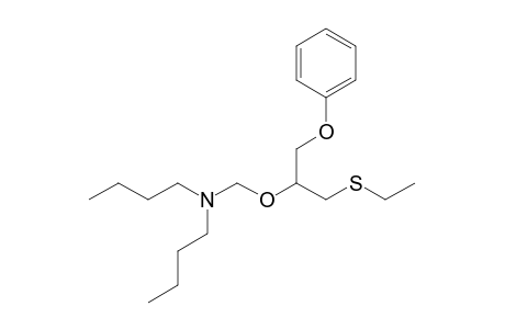 2-(N,N-Dibutylaminomethoxy)-3-phenoxy-1-(ethylsulfanyl)propane