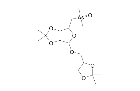 (S)-2',3'-ISOPROPYLIDENEDIOXYPROPYL-5-DEOXY-5-DIMETHYLARSINYL-2,3-O-ISOPROPYLIDENE-BETA-D-RIBOSIDE